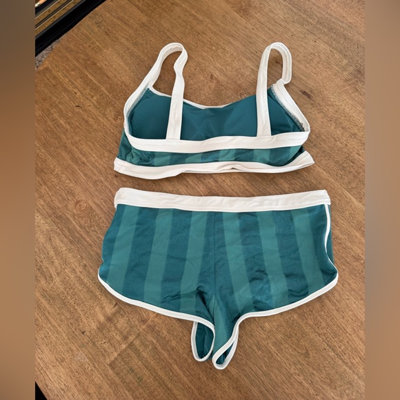 Aerie Sandscoop Shine Bikini Top AND Shine Cheeky Boyshort Bikini Bottom size L - Picture 11 of 13
